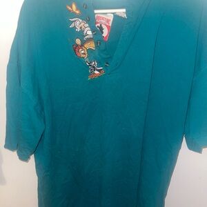 Disney Bambi Embroidered Button Up T-Shirt**Defects ***